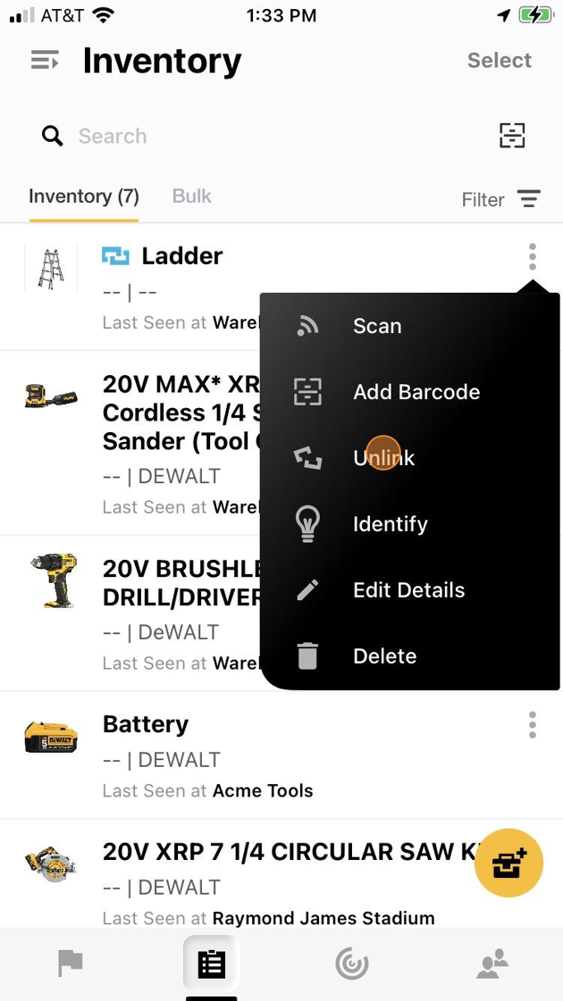 2.2 Pairing and Linking DEWALT Tool Connect Tools Batteries