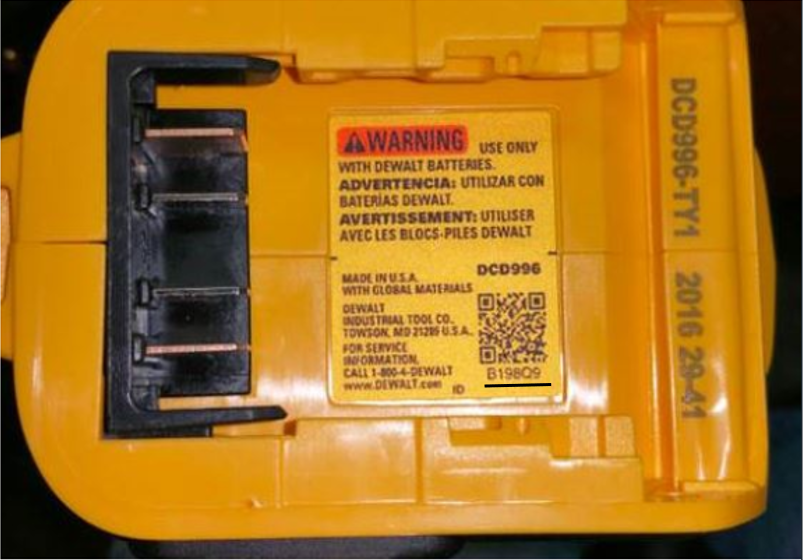 where do I find my dewalt serial number?